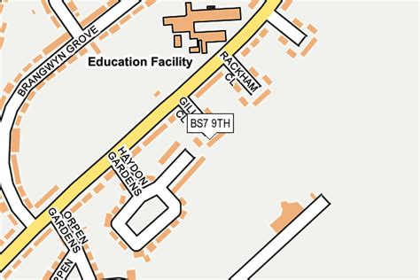 Map of BS7 9TH postcode .